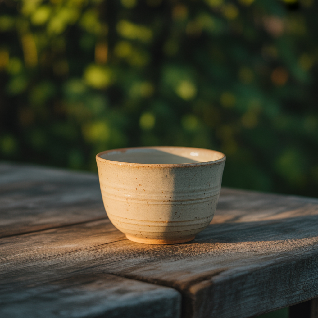 无釉茶盏 (青灰)