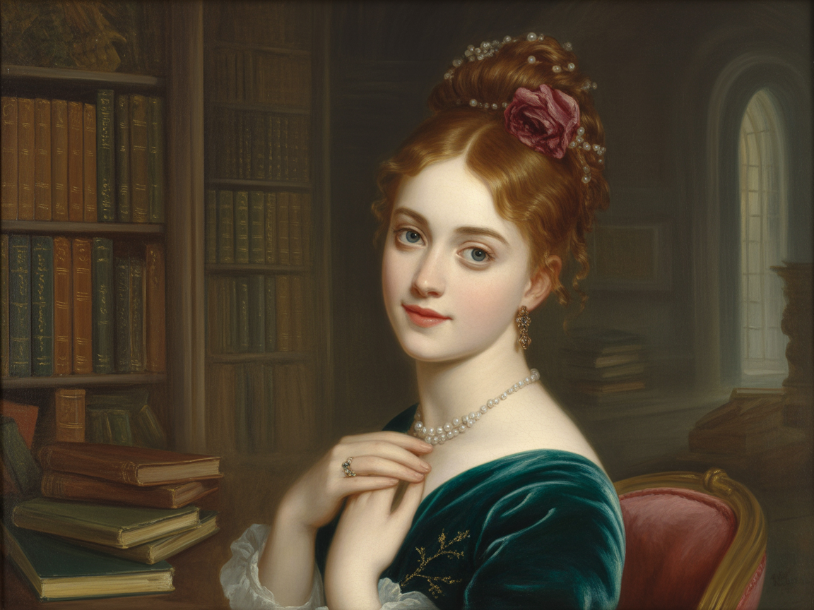 Oil painting portrait